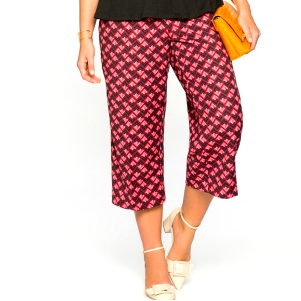 Eloquii geometric print kady pants